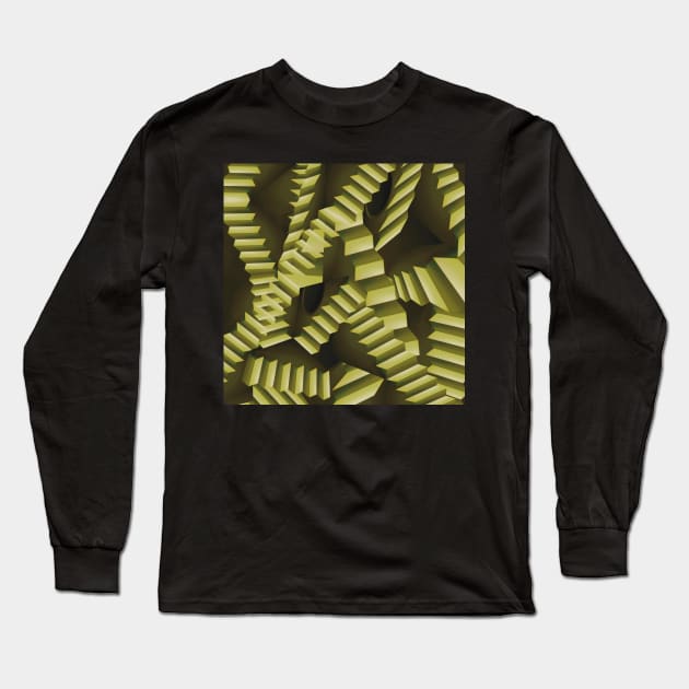 Liminal Stairs Yellow Long Sleeve T-Shirt by IgorAndMore